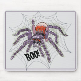 Creepy Spider in Riesennetztinte Zeichnend Mousepad