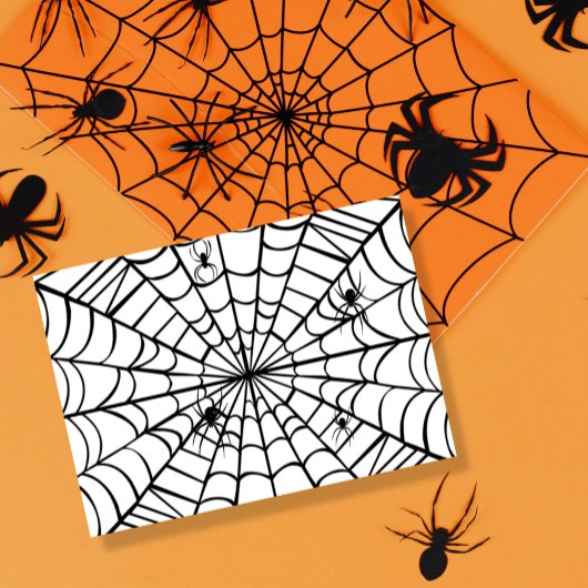 Creepy Spider Web Karte