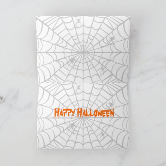 Creepy Spider Web Karte (Innenseite)