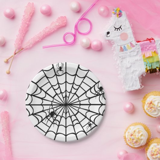 Creepy Spider Web Pappteller (Party)