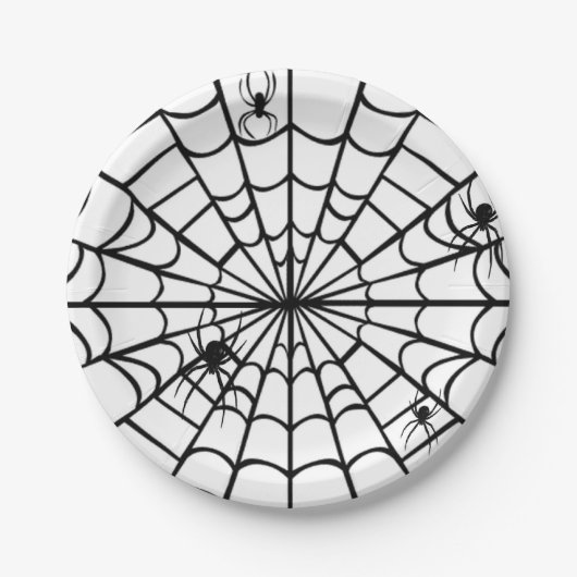 Creepy Spider Web Pappteller (Vorderseite)