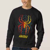 Creepy Spider Web Sweatshirt (Vorderseite)
