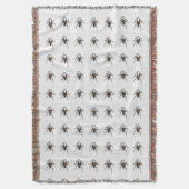 Creepy Spiders Decke (Vorderseite Vertikal)
