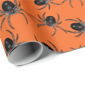 Creepy Spiders Geschenkpapier (Rolleneckpunkt)