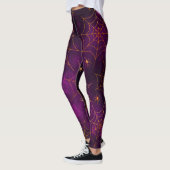 Creepy Spiders Orange Lila XS (0-2) bis XL (16) Leggings (Links)