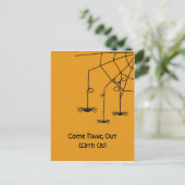 Creepy Spiders Postkarte (Stehend Vorderseite)