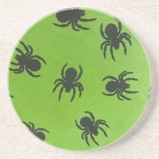 Creepy Spiders Sandstein Untersetzer (Vorne)