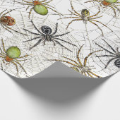 Creepy Spiders Webmuster Geschenkpapier (Ecke)