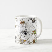 Creepy Spiders Webmuster Kaffeetasse (VorderseiteRechts)