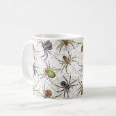 Creepy Spiders Webmuster Kaffeetasse (Vorderseite Links)
