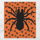 Creepy Spiders Weinetikett (Einzelnes Label)