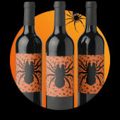 Creepy Spiders Weinetikett