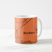 Creepy Spiderweb Kaffeetasse (VorderseiteRechts)
