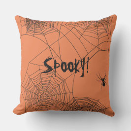 Creepy Spiderweb Kissen Für Draußen