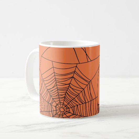 Creepy Spiderweb Tasse (Vorderseite Links)