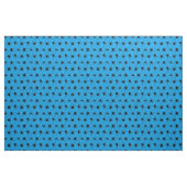 Creepy Spinnen mit roten Augen Blau Gemustert Stoff (Yard (91,4 cm))