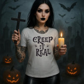 Creepy Spione Halloween Creep it Real T-Shirt