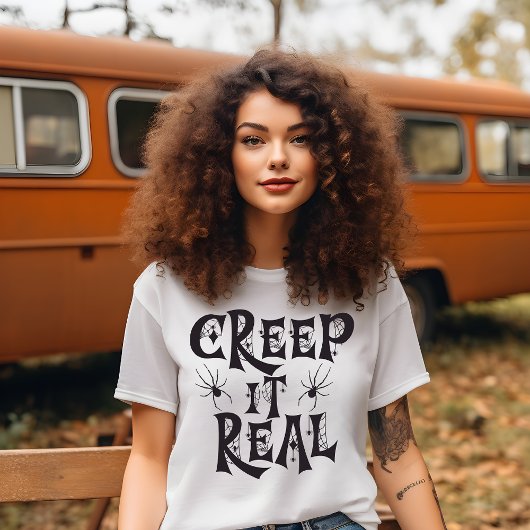 Creepy Spione Halloween Creep it Real T-Shirt