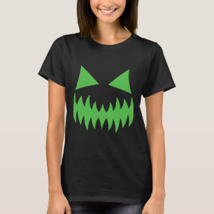 Creepy Spooky Fun Pumpkin Kürbislaterne Gesicht T-Shirt