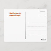 Creepy Spooky Halloween Scarecrow Postcard Postkarte (Rückseite)
