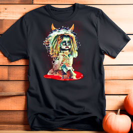 Creepy Spuk Doll Beängstigender Horror Halloween T T-Shirt