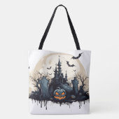 Creepy Spuk House and Graveyard Tasche (Rückseite)