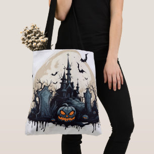 Creepy Spuk House and Graveyard Tasche
