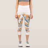 Creepy Spuk House Capri Leggings (Vorderseite)