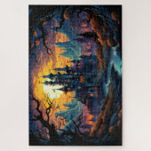 Creepy Spuk House | Frohe Halloween Puzzle (Vertikal)