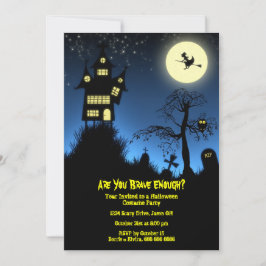 Creepy Spuk House Halloween-Party Einladung