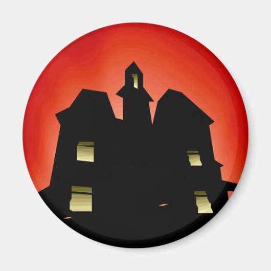 Creepy Spuk House Magnet (Vorne)
