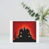 Creepy Spuk House Postkarte (Stehend Vorderseite)