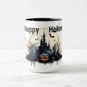 Creepy Spuk House und Grave Yard Tasse