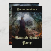 Creepy Spuk House und sein Ghost Owner - Macabre Einladung (Vorne/Hinten)