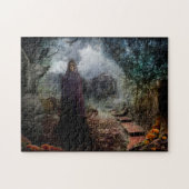 Creepy Spuk House und sein Ghost Owner - Macabre Puzzle (Horizontal)