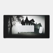 Creepy Spuk Mansion Dark Schreibtischunterlage (Tastatur & Maus)
