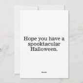 Creepy Spuk Mansion | Frohe Halloween Feiertagskarte (Rückseite)