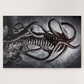 Creepy Statue einer alten Alien Puzzle (Horizontal)