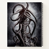 Creepy Statue eines antiken Alien Notizblock (Rückseite)