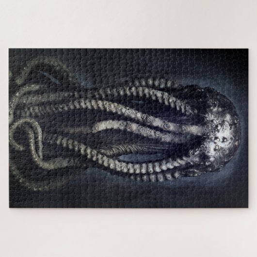 Creepy Statue eines unbekannten Cephalopod Puzzle (Horizontal)