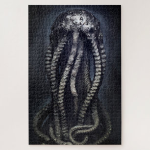 Creepy Statue eines unbekannten Cephalopod Puzzle