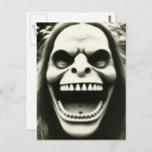 Creepy Strange Halloween Postkarte (Vorne/Hinten)