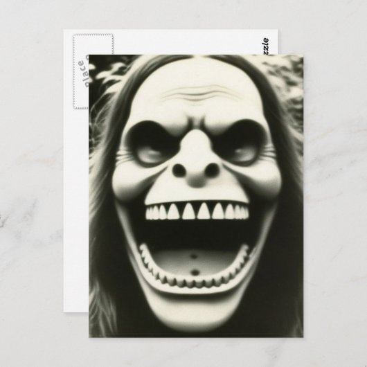 Creepy Strange Halloween Postkarte (Vorne/Hinten)
