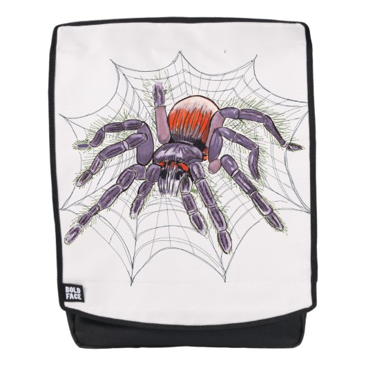 Creepy Tarantula Spione Originalkunst Rucksack (Vorderseite)