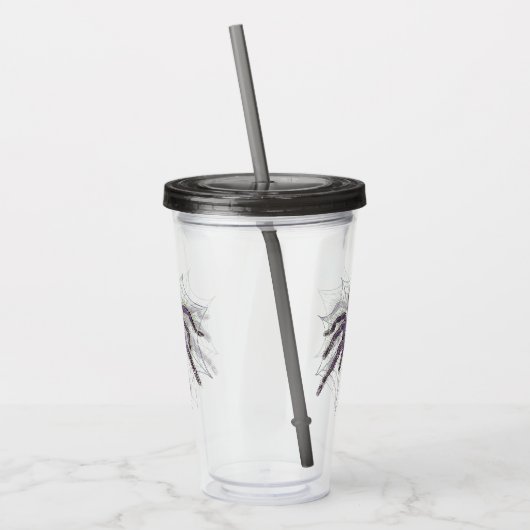 Creepy Tarantula - Web Original Artwork Acryltrinkbecher (Links)