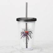 Creepy Tarantula - Web Original Artwork Acryltrinkbecher (Vorderseite)