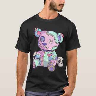 Creepy Teddy Bear Kawaii Pink Pastel Goth Niedlich T-Shirt