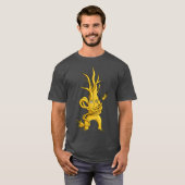 Creepy Tree Character with Tangled Branches Yellow T-Shirt (Vorne ganz)