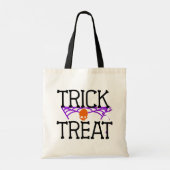 Creepy Trick oder Treat Halloween Tote Bag Tragetasche (Rückseite)