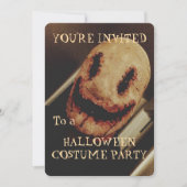 Creepy Typ Halloween-Party Einladung (Vorderseite)